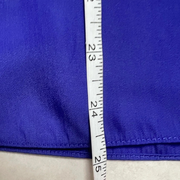 Ramy Brook Women Electric Blue Satin V-neck Sleeveless Blouse Top Size S/P - Picture 6 of 10